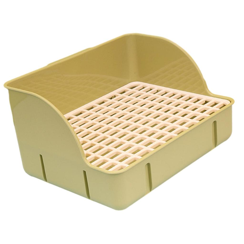 Rabbit Litter Box Durable Small Animals Litter Tray Corner Toilet Box for Ferrets Guinea Pigs Hamster Rats Cage Accessories