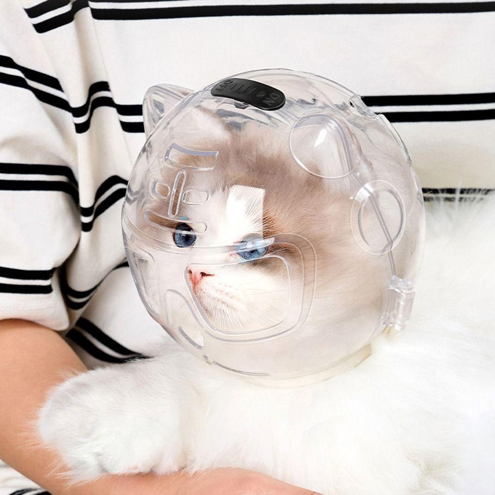 Transparente Atmungsaktive Katzenmaulkorb Anti-Lecken Anti-Biss Katzenmaulkorb Schützende Raumhaube Anti-Kratzer Katzenpflege Zubehör