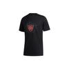 T Shirts Men's Black Crew Neck Moderate Straight Fit GE4126