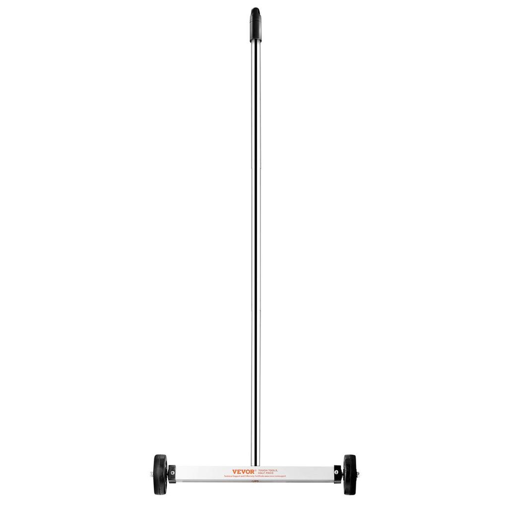 15-Inch Magnetic Sweeper with Wheels Telescoping Magnetic Pickup Tool