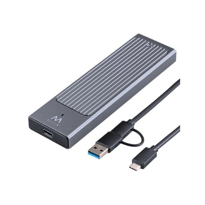 Caja externa M.2 Ewent EW7022 Aluminio Gris USB 3.2 Gen2 Alta velocidad Compacta