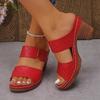 Fashion Women Summer Lightweight Hollow Sandals High Heels New Dress Chunky Open Toe Slippers Female 2025 Casual Slingback Slides Shoes