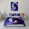 Unicorn-Themed Fantasy Night Decor Exquisite Three-Piece Bedding Set Gift For Kids And Adults