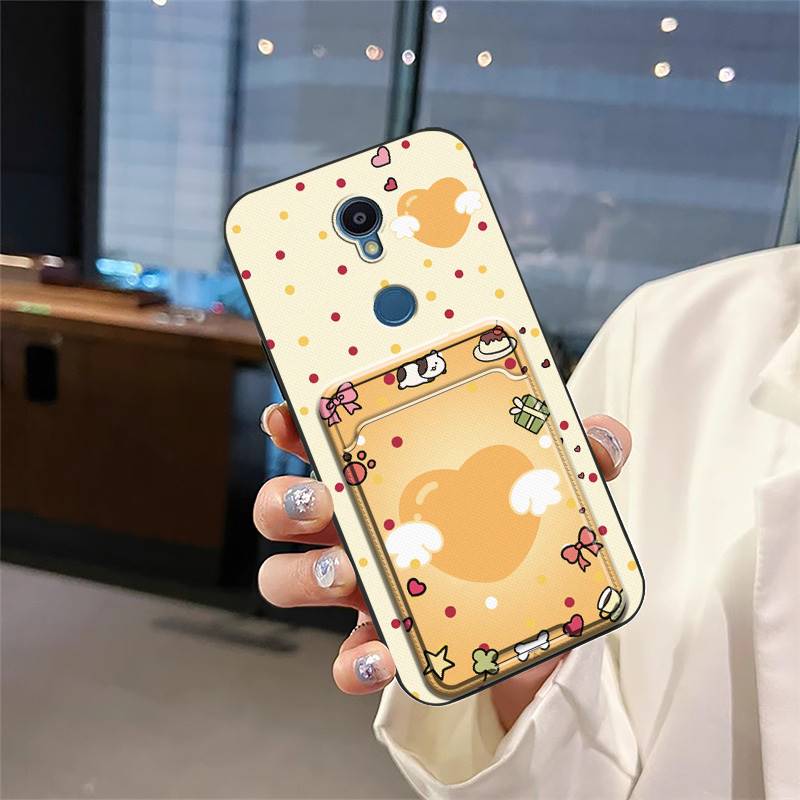 Silicone Fashion Design Phone Case For Sharp Rouvo V Card Slot Back Cover Shockproof Waterproof Anti-knock Cartoon TPU