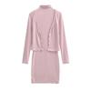 Spring 2026 Women's Spicy High-Waisted Sleeveless Bodycon Dress & V-Neck Cardigan Two-Piece Set