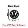 JQTYB1 ABS Car Styling Emblem For Volkswagen MK6 VW GOLF 6 2010 2011 2012 2013 Badge Hood Front Grill Rear Trunk Lid Logo Accessories