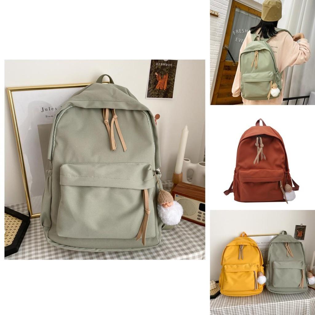 Nylon Student Backpack With Multiple Pockets For Daily Use And Load Reduction