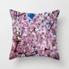 Cherry Blossom Rose Flower Throw Pillow Cover Sofa Decoration Bedside   Car Seat Cushion  Room Home
