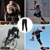 LZLLZQ 3-Pack Men's Power Stretch Compression Tights, Long Leggings, Cool to the Touch, Stretchy, Moisture-Wicking, Quick-Drying, Training/Running Leg