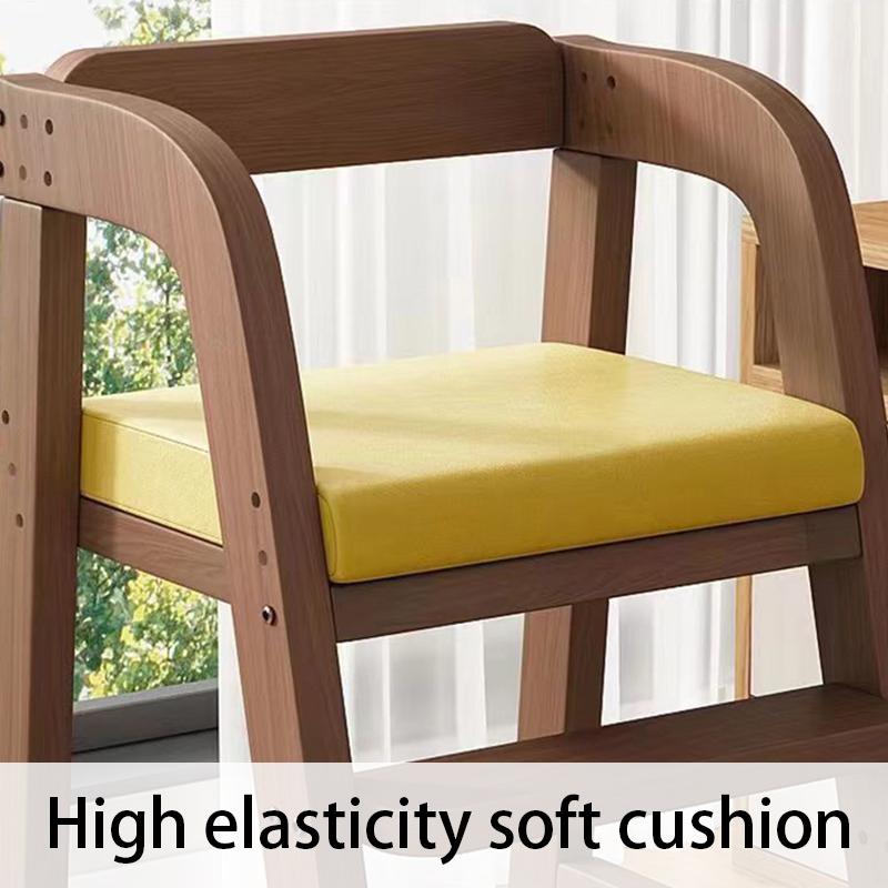 Solid Wood Children Dining Chair Modern Baby Eating Armchair Home Interior High Stool Comfortable Dining Chair Nordic Furniture