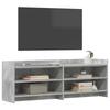 TV Cabinet 135 x 33 x 47 cm Concrete Grey Particleboard