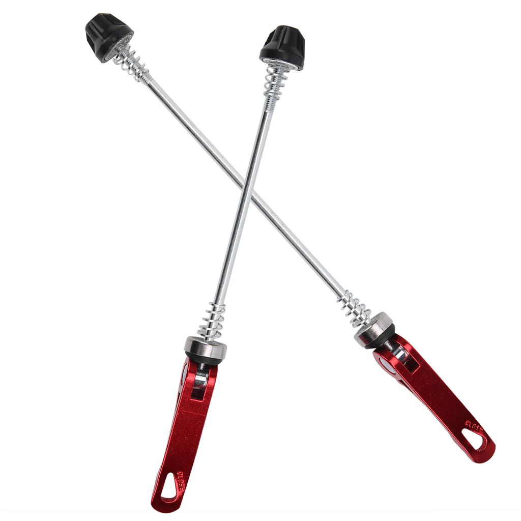2pcs Road Mountain Bicycle Quick Release Skewers Bike Front Rear Skewer AccessoryRed