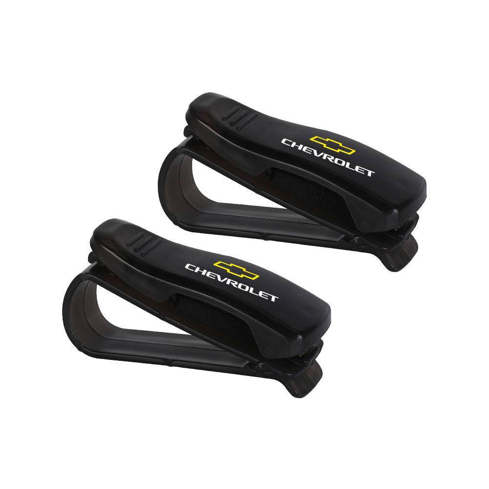 

2pcs Car Styling Sunglasses Holder Sun Visor Glasses Clip Card Ticket Stand For Chevrolet Cruze Captiva SS Sonic Spark Onix Aveo