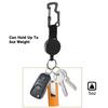 Stationery Holder Name Card Resilience High Retractable Wire Pull Tag Steel Ring Supplies Badge Key Keychain Reel Cord