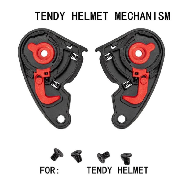 Helmets Visors Shield Gear Base Plate Set for NZI TENDY Motorbike Helmets Repair Part Visors Base Plate