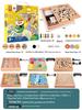 Educational Multifunctional Wooden Board Game Set: Go, Five-in-a-Row, Checkers, and Ludo for Kids