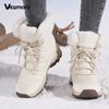 Waterproof Snow Boot Women's Plush Cotton Shoes Ladies Warm  High-top Boots Winter Outdoor Sneakers for Trekking Hiking
