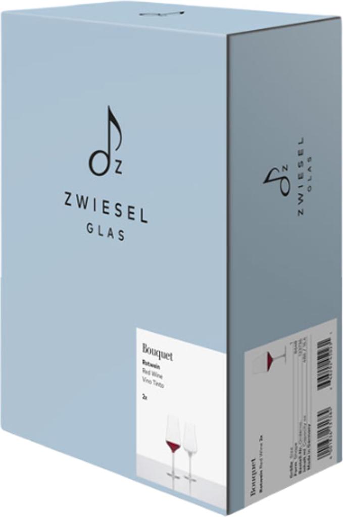 ZWIESEL GLAS Break-Resistant Wine Glasses, Bouquet Design, for All Types of Red Wine, Pair of 2, Machine-Made (m123736)