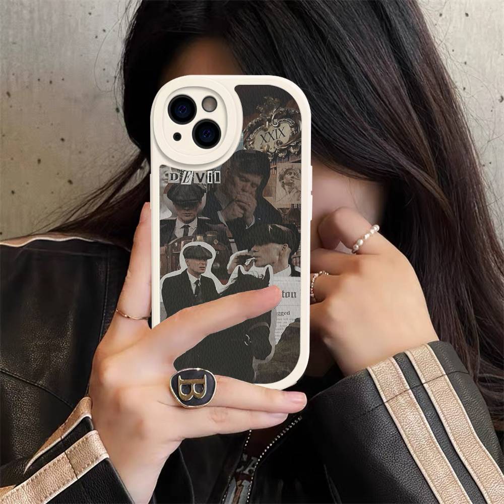 

Movie P-Peaky B-Blinders TV Phone Case For IPhone 16 15 14 13 12 11 Pro Max Plus Soft Leather Cover iPhone 15pro max