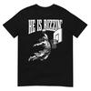 Er ist Rizzin Lustiger Jesus Basketball Meme T-Shirt