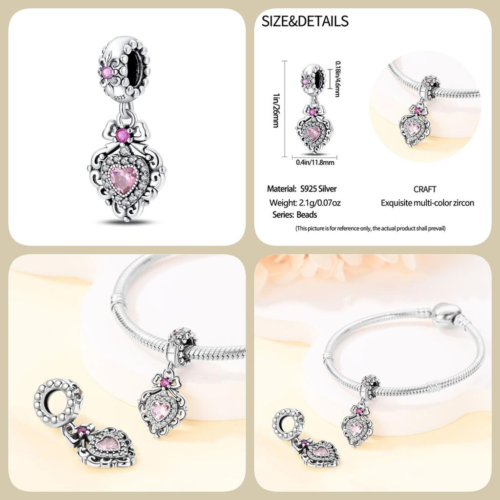 Neue Kupfer Romantische Klassische Serie—Guardian Lotus Charm Passend für Pandora Armband DIY Perle Damen Schmuck Geschenk Original