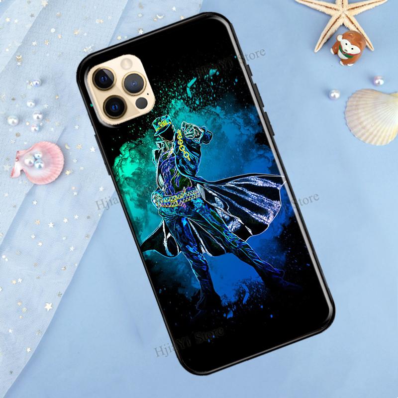 Jotaro Kujo And Dio Jojo Anime Phone Case For iPhone XR X XS MAX SE 2020 6S 7 8 Plus 12 Mini 11 13 Pro Max Shell Cover