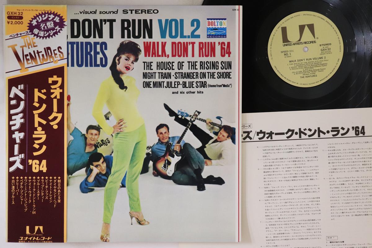 

LP Record VENTURES Walk Dont Run Vol. 2 GXH32 UNITED ARTISTS 1978 Japan Obi Rock Used