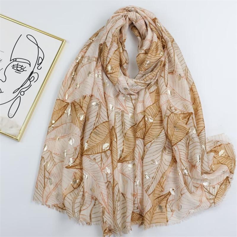 

Ombre Gradient Glitter Wave Striped Viscose Scarf High Quality Print Shawls And Wraps Pashmina Stole Bufandas Muslim Sjaal