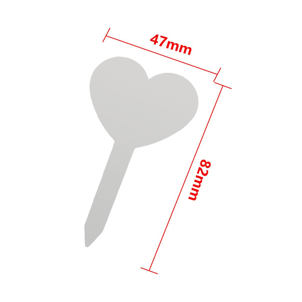 100Pcs Plant Labels Heart-shape Clover-Shape Waterproof Flower Herb Nursery Tags Garden Balcony Potted Plants Marking Signs