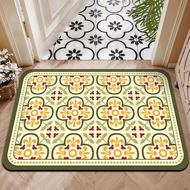 Entrance Carpet Anti Slip Floor Mat Easy To Maintain Bathroom and Toilet Entrance Foot Mat