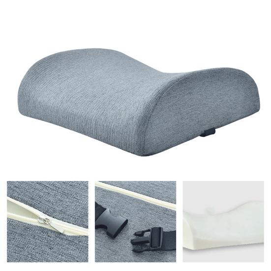 Back Cushion Super Soft Wear Resistant Cotton Flax Lumbar Pillow Memory Foam Seat Cushion for Home