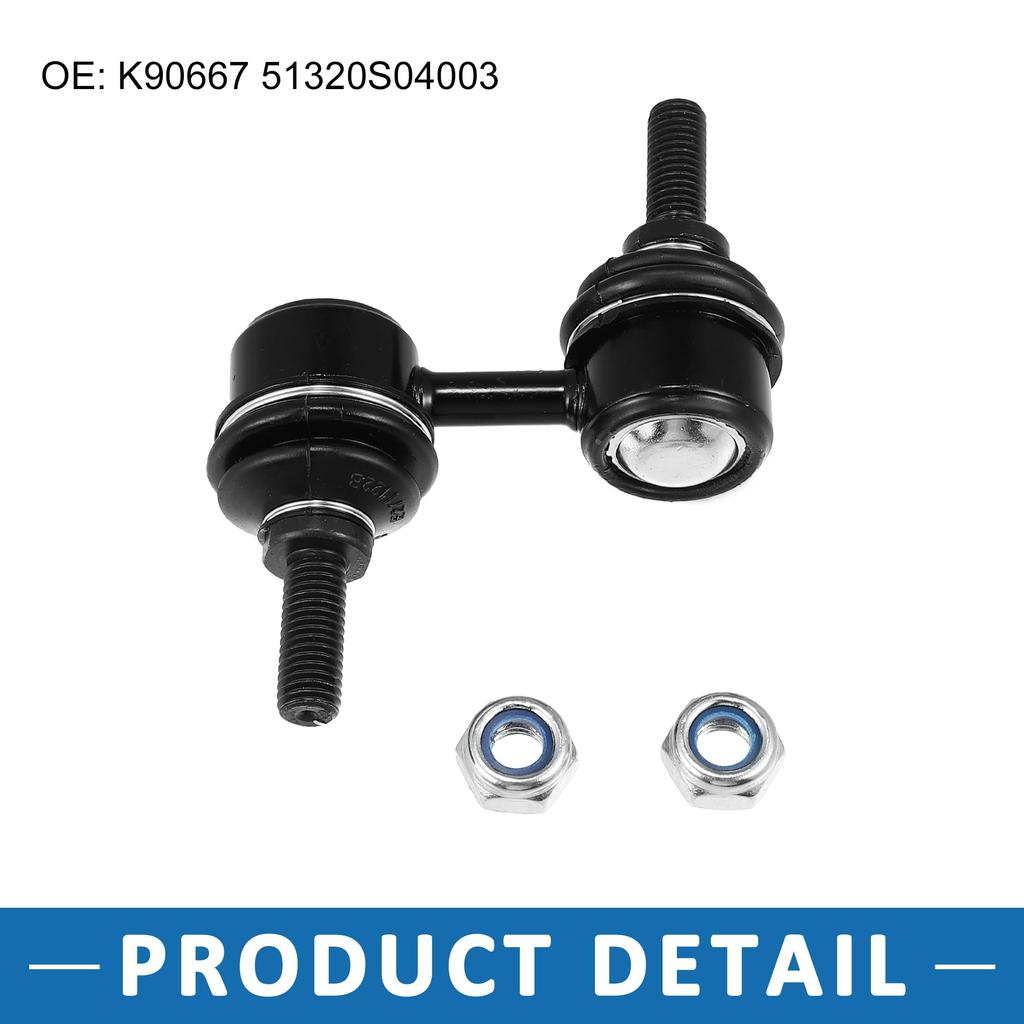 ABSOPRO Front Stabilizer Links Suspension Stabilizer Bar Links for Honda Civic Set of 2 (K90667, 51320S04003), 1999-2000, Black,