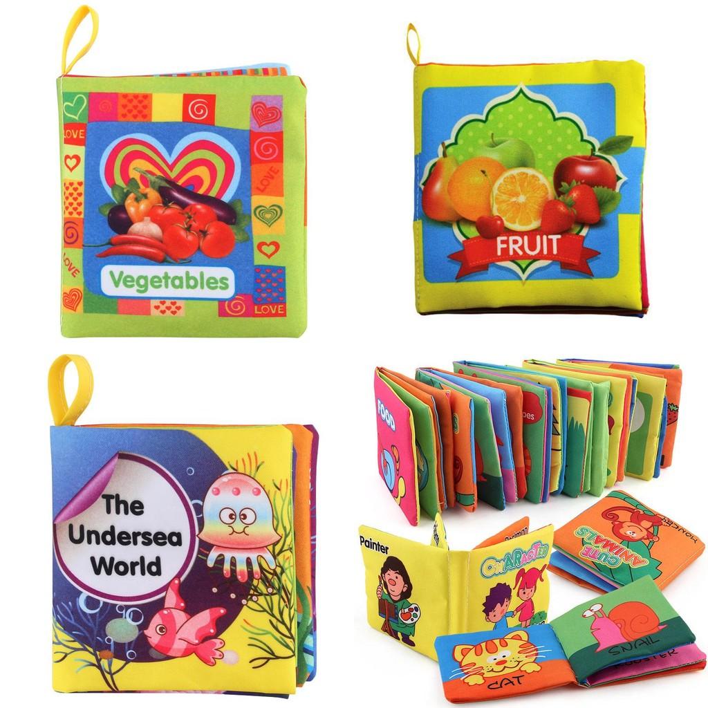 Vibrant Intelligence Development Cloth Bed Cognize Book Educational Toy For Babies