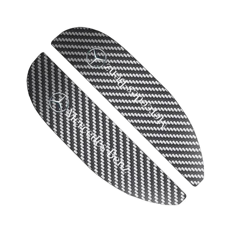 2Pcs Car Rearview Mirror Rain Eyebrow Carbon Fiber For Mercedes Benz B/C/E/S Clase A C200L GLC GLK W166 W163 W221 Car Accesorios