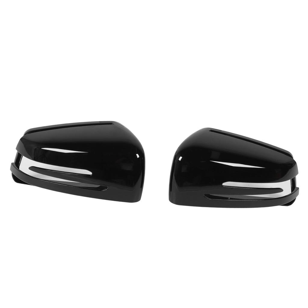 2PCS Rearview Mirror Cover Cap Strong Protection Long Durability Weather Resistance Replacement for Benz W176 W246 W204