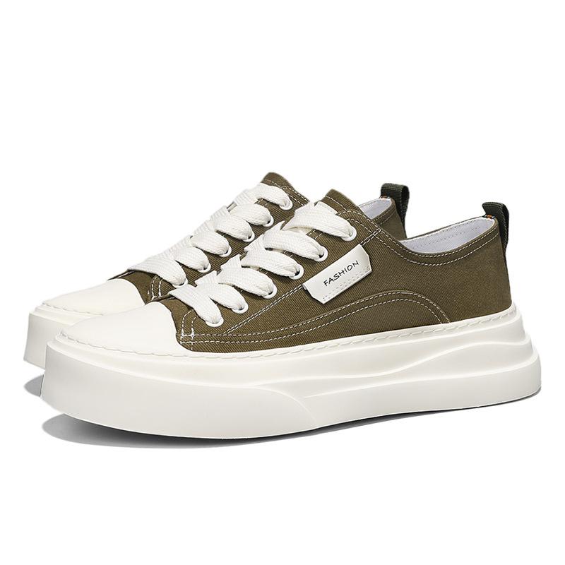 Men's shoes 2025 new summer casual trend thick-soled heightened bottom-top board shoes non-slip and wear-resistant sports student tide shoes