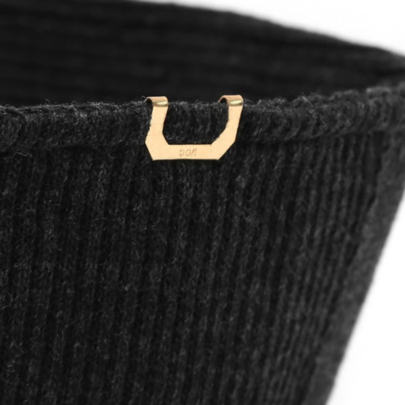 UNDERCONTROL studio STAND BUCKET / STRIPE KNIT / M ANTHRAZIT