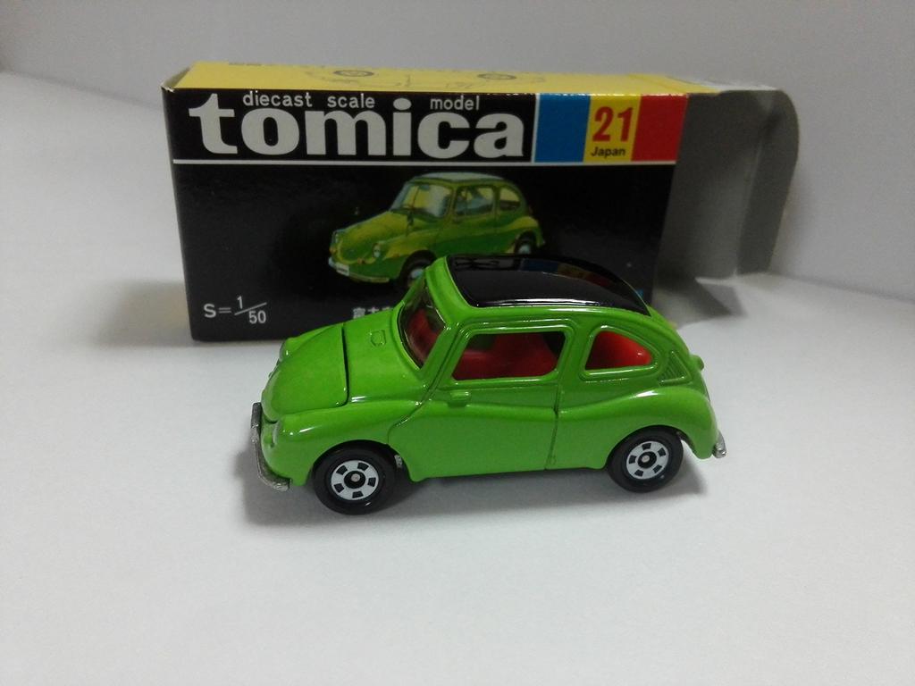 Out-of-print Tomica Tomica Black Box (Reprint) No. 21 Subaru 360 Crazy Miniature Car Circle with case, shipped from Amazon warehouse