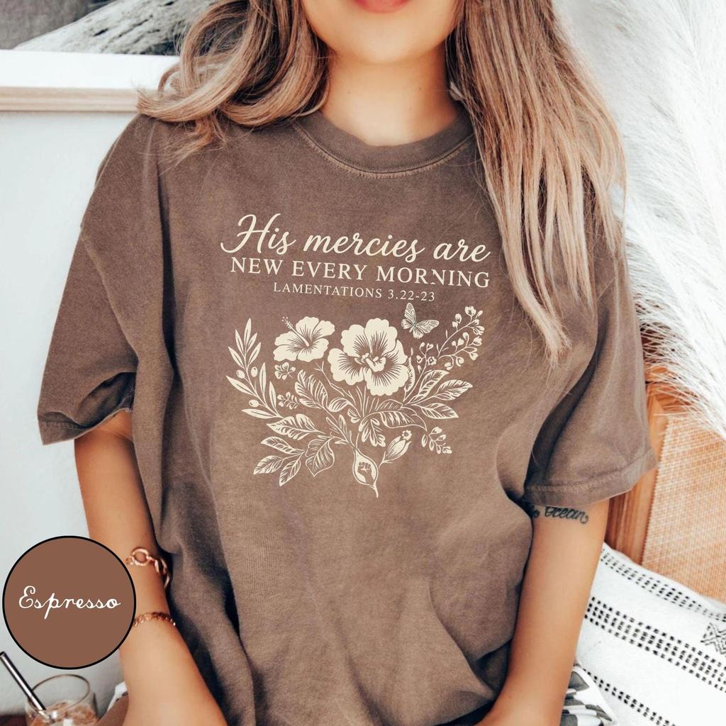 Boho Christian Shirt Faith Based Shirt Christianity Fall Flowers Shirt Jesus Loves You God Is Good Gift Comfort Colors Floral Christian Tee