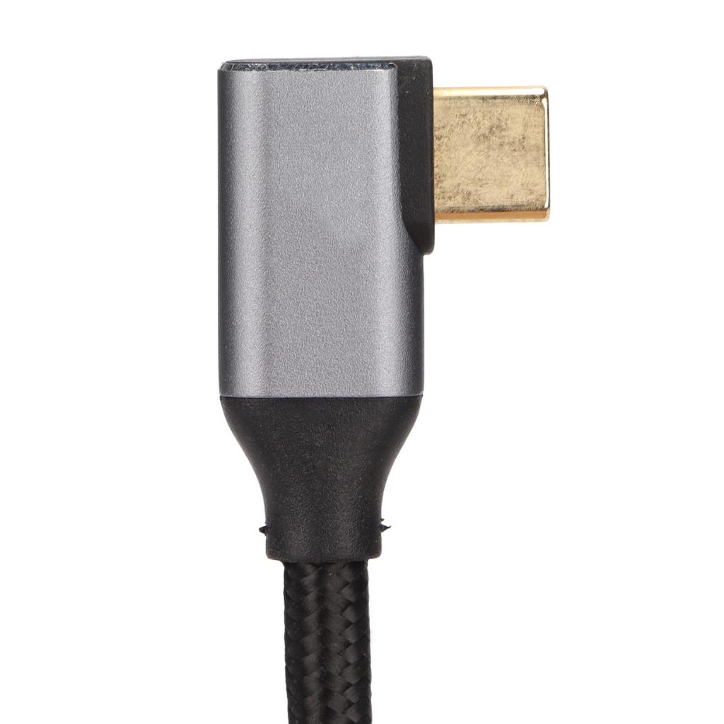 4K 100W PD 5A Right Angle Bend 90 Degree Gen 2 USB3.1 Type C Male To Female Extension Cord