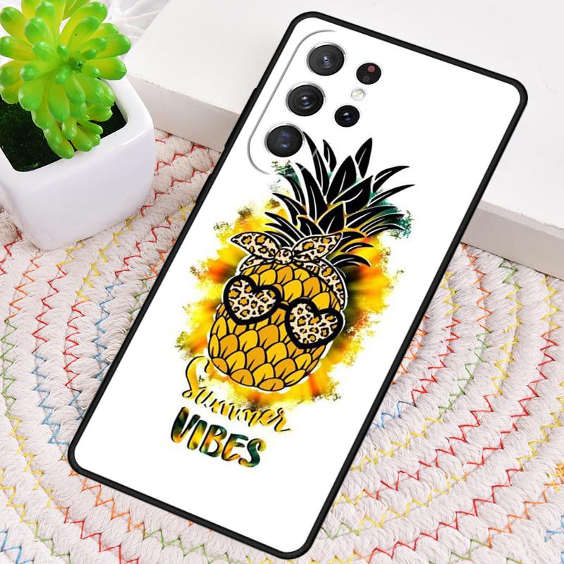 Summer Fruit Pineapple TPU Phone Case For Samsung Galaxy note 10 pro S26 S25 S24 S23 S22 Ultra Plus S21 FE S20 Shockproof Cover