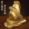 1pc Metal Zodiac Snake Ornament Chinese Style Feng Shui Accessories Living Room Home Decor Housewarming Gift Metal Figurine