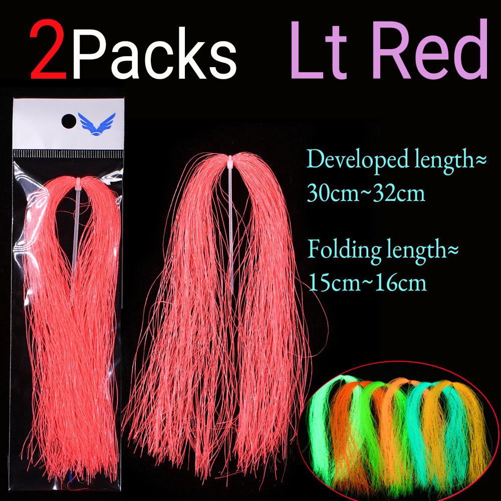 Două Pachete Diferite Material Sclipitor Luminos pentru Jiguri, Monturi Sabiki, Cârlige Asist, Streamer, Corp Nimfă Midge, Aripă, Picioare, Coadă