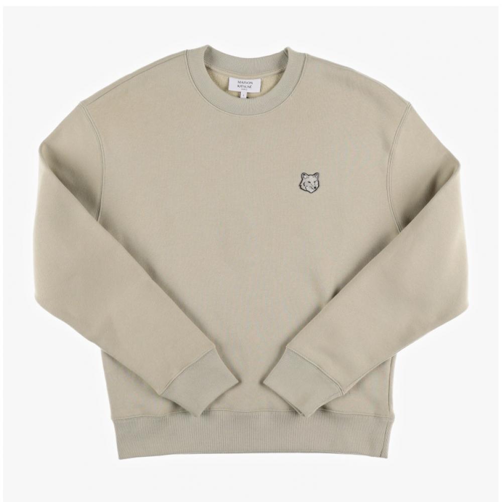 MaiSon KitSune Mm00316km0307 P129 Bold Fox Head Patch Men S SweatShirt
