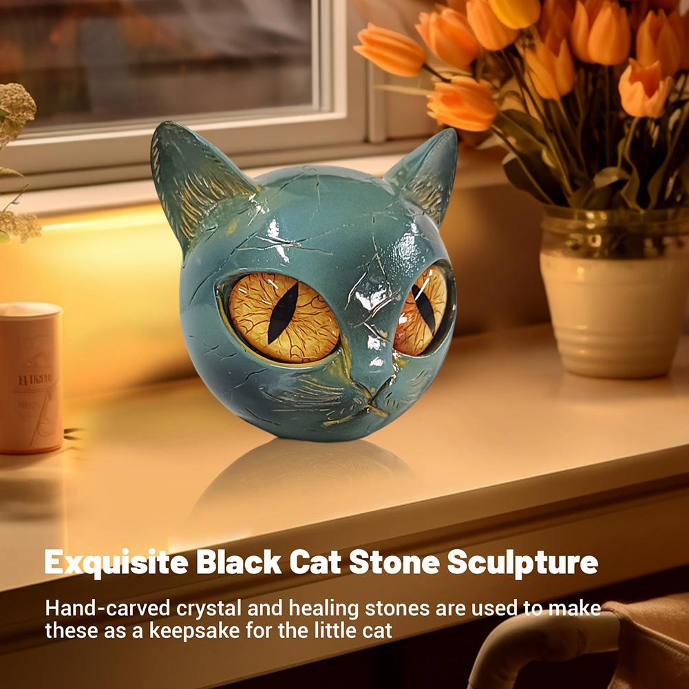 Kitten Sculpture Decorative Cat Figurine for Keepsake Gift Office Desk Decor