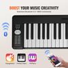 Portable 61-Key Touch-Sensitive Folding Digital Piano for Beginners