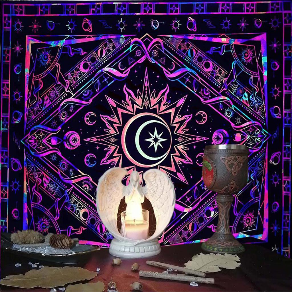 Comfortable Tarot Tablecloth Witchcrafts Table Cloth for Tarot Enthusiasts Table Cover Prolonged Use Tablecloth