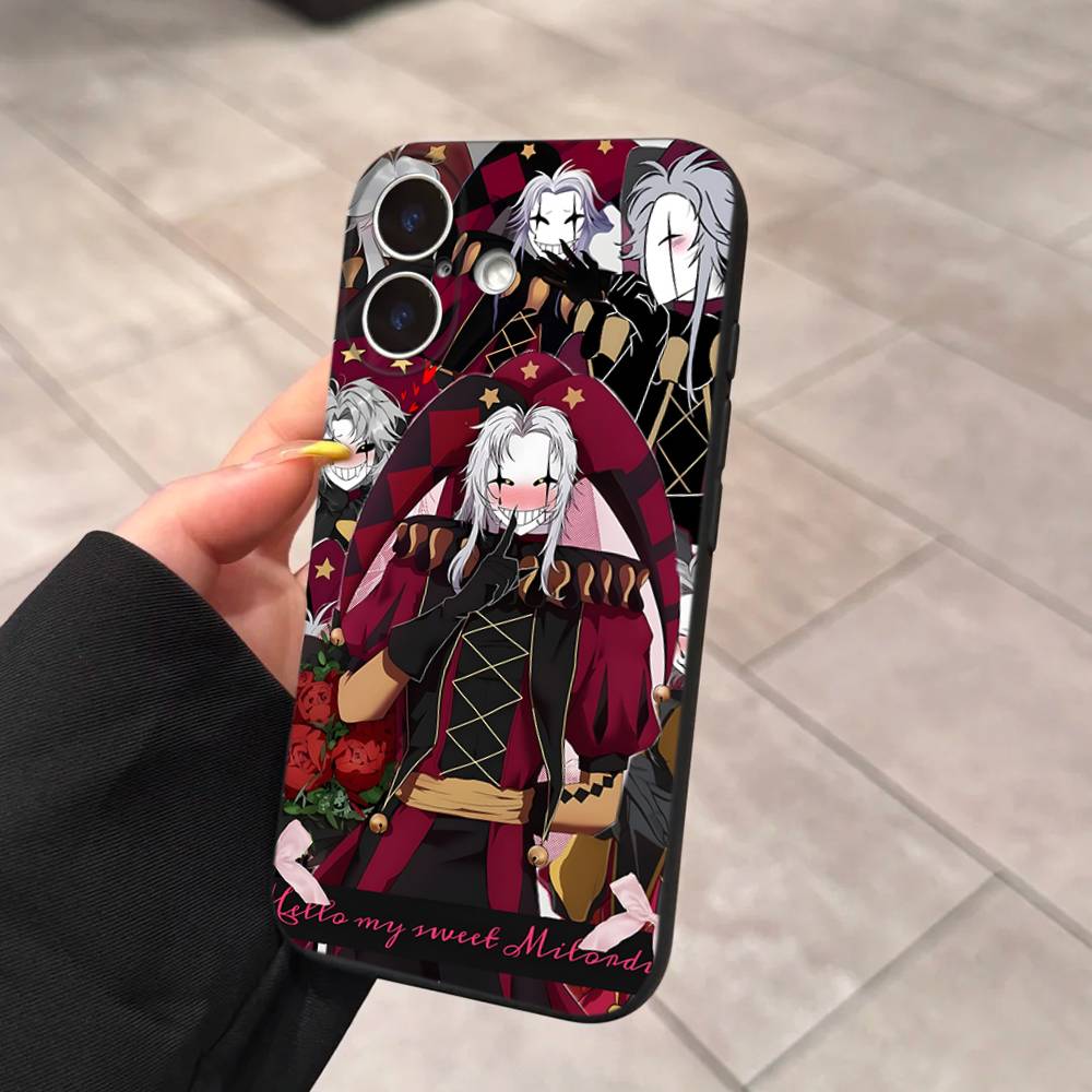 The Freak Circus Pierrot Phone Case For IPhone 17 16 14 15 13 12 11 Pro Max Plus Silicone Soft Cover