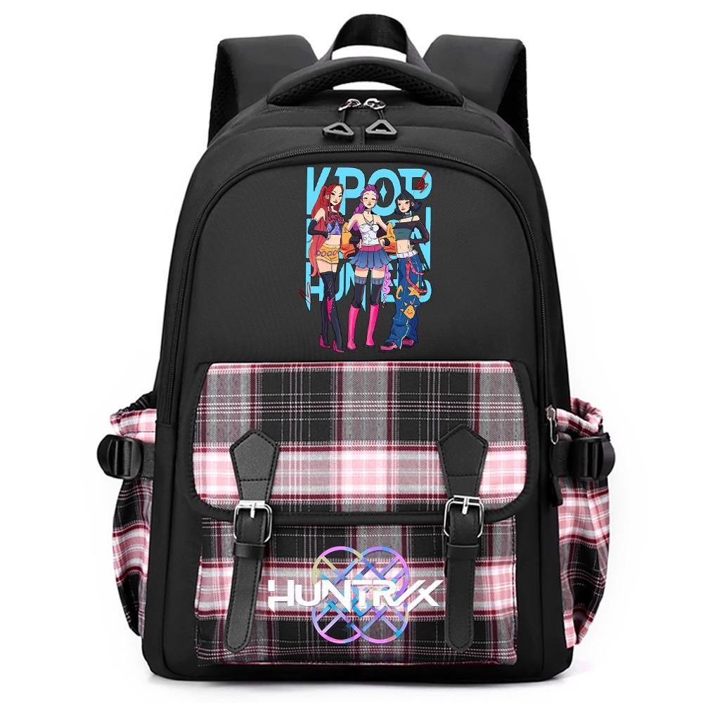 Anime Cute Cartoon K-Pop Printed Large Capacity Backpack for Teenger Student Girl Boy Schoolbag Bookbag Women Waterproof Travel Bag Mochila Kid Gift