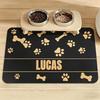 Diatomaceous Mud Absorbent Pet Placemat For Food And Water Bowl With Waterproof Quick-Dry Rubber Backing Non-Slip Home Pet Mat